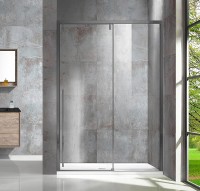 Душевая дверь Vincea Lugano 120 VDS-1L120CLGM-1 профиль Вороненая сталь стекло прозрачное