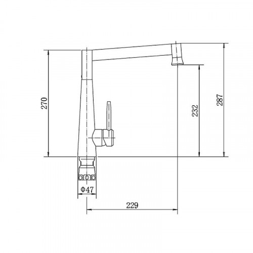 Смеситель для кухни Fashun A54021 цвет Сатин