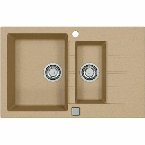 Кухонная мойка Alveus Granital Cadit 70 Beige G55 790x500 1131359 Бежевая искусственный камень (литьевой мрамор) встраиваемый