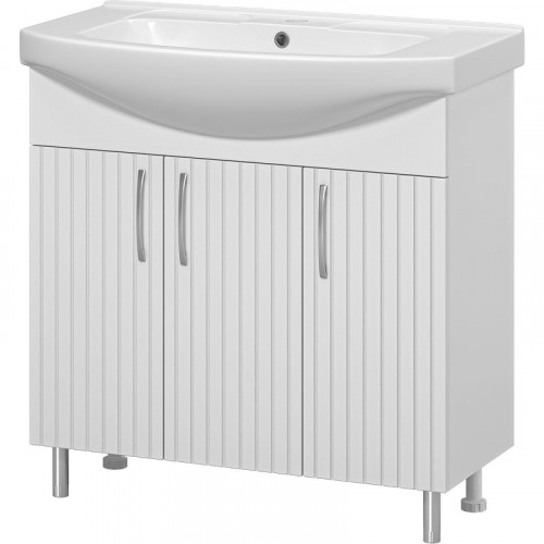 Тумба с раковиной Misty Изео 85 УТ000015764 Белая