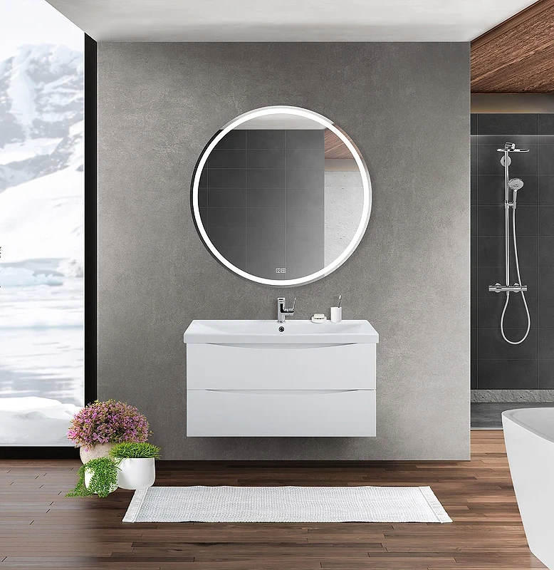 Тумба под раковину BelBagno Marino-Cer 90 MARINO-CER-900-2C-SO-BO-P подвесная Bianco Opaco МДФ / ЛДСП