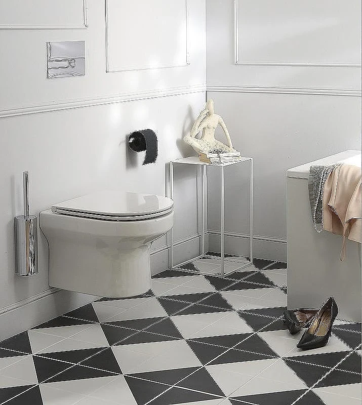 Унитаз с инсталляцией Jacob Delafon Elite EDX114RU-00 + Geberit Duofix Sigma UP320 111.300.00.5 с сиденьем Микролифт