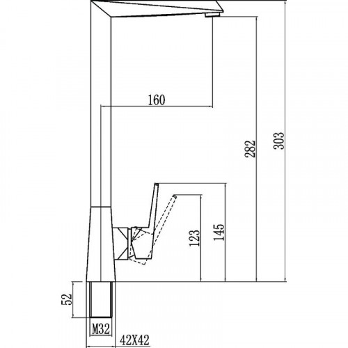 Смеситель для кухни Savol S-005512H цвет Черный