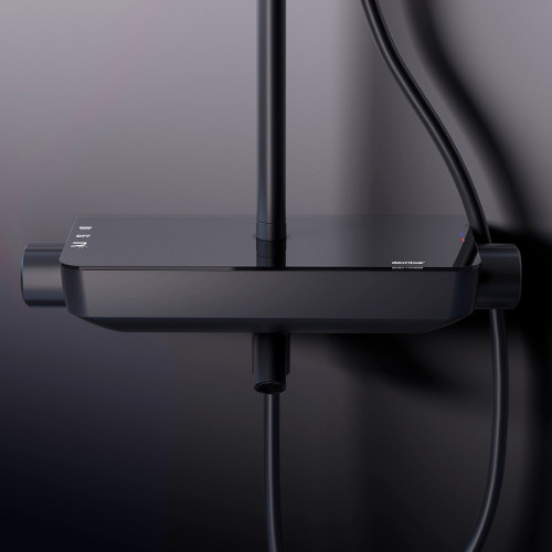 Душевая система Damixa Scandinavian Pure 936730300 Черная матовая латунь на стену