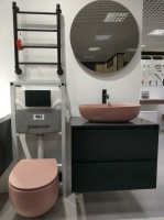 Унитаз AeT Dot 2.0 S555T0R0V6142 подвесной Розовый матовый без сиденья фарфор подвесной