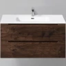 Тумба под раковину BelBagno Etna 100 ETNA-1000-2C-SO-RW-P подвесная Rovere Moro МДФ / ЛДСП