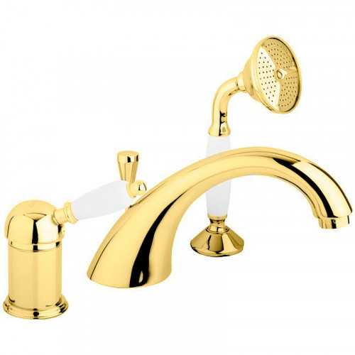 Смеситель на борт ванны Cezares Elite ELITE-BVDM-03/24-Bi Золото 24 карат латунь