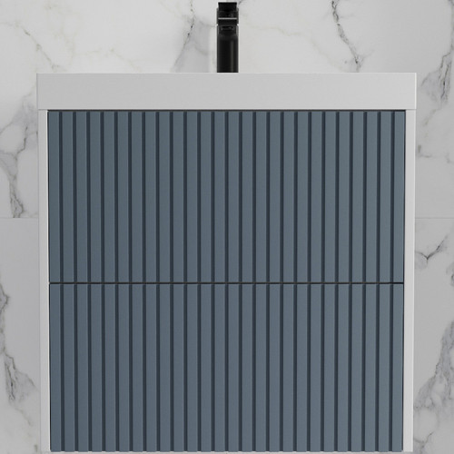 Тумба под раковину Style Line Стокгольм 60 ЛС-00002306 подвесная Графит софт МДФ / ЛДСП