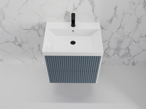 Тумба под раковину Style Line Стокгольм 60 ЛС-00002306 подвесная Графит софт МДФ / ЛДСП