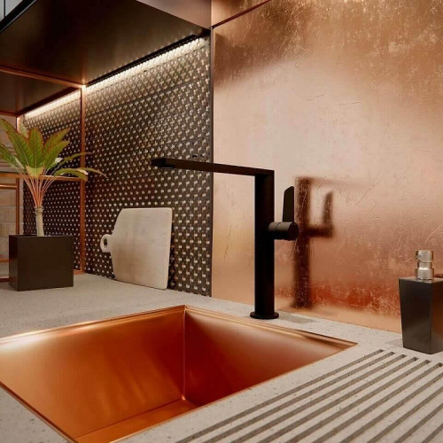 Смеситель для кухни Ramonsoler Kitchen 388401MCNM Черный матовый