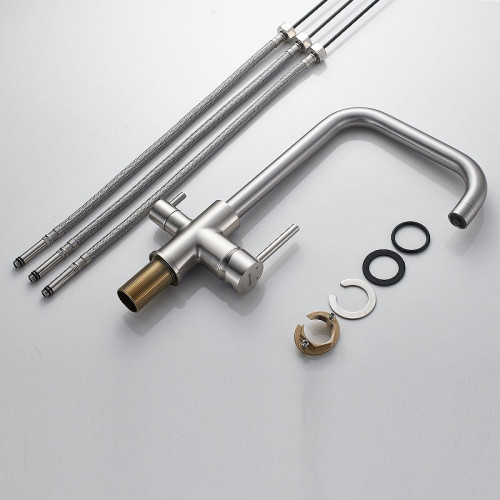 Смеситель для кухни Shevanik S228L цвет Сатин