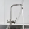 Смеситель для кухни Shevanik S228L цвет Сатин