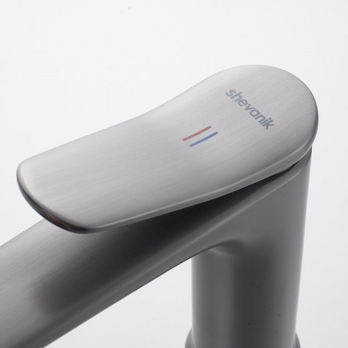 Смеситель для раковины Shevanik S4701T цвет Оружейная сталь