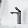 Смеситель для раковины Shevanik S4701T цвет Оружейная сталь
