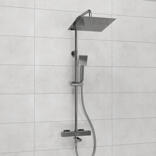 Душевая система WasserKRAFT A199.118.141.087.CH Thermo с термостатом Хром латунь на стену
