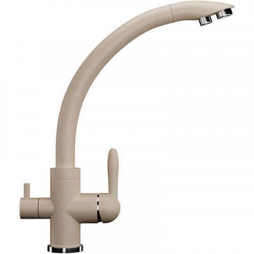 Смеситель для кухни Ulgran Classic U-017-328 Бежевый латунь