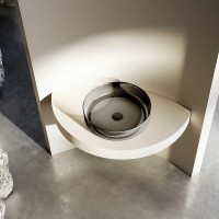 Раковина-чаша Vincea 45 VBS-6T16B Черная полиэфирная смола накладная