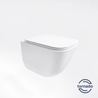Унитаз Vincea Demi Tornado VT1-55T подвесной цвет Белый с сиденьем Микролифт