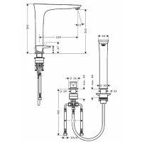 Смеситель для кухни Hansgrohe PuraVida 15812800 Сталь латунь