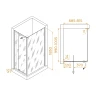 Душевой уголок RGW Passage 70x100 41084470-014 профиль цвет Черный стекло прозрачное