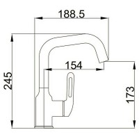 Смеситель для раковины Haiba HB10825-3 Оружейная сталь латунь