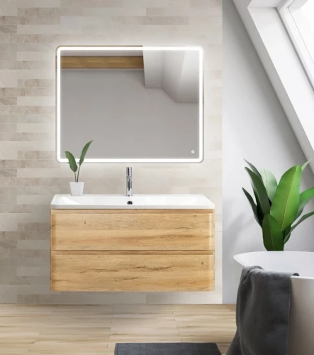 Тумба под раковину BelBagno ALBANO-800-2C-SO-RR подвесная Rovere Rustico МДФ / ЛДСП