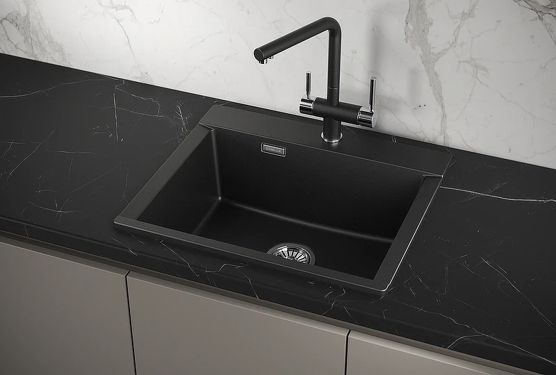 Кухонная мойка Granula Estetica 58 5804 цвет Шварц