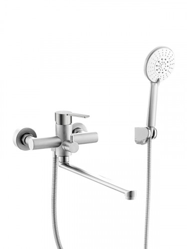 Смеситель для ванны Agger Easy A3121122 универсальный цвет Сатин матовый