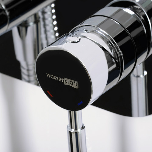 Гигиенический душ со смесителем WasserKRAFT Main 4138 Хром латунь на стену