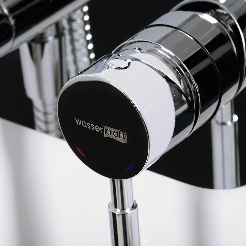 Гигиенический душ со смесителем WasserKRAFT Main 4138 Хром латунь на стену