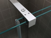 Душевая дверь Abber Komfort 120 AG90120 профиль Хром стекло прозрачное