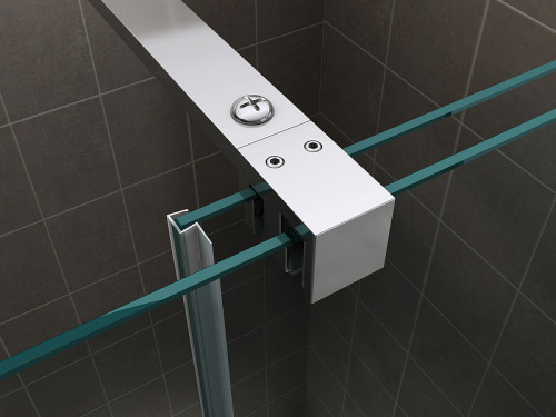 Душевая дверь Abber Komfort 120 AG90120 профиль Хром стекло прозрачное