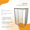 Душевой уголок Radomir Дрим 110х100 1-09-2-0-0-1231 профиль Хром матовый стекло матовое