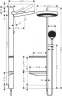 Душевая система Hansgrohe Rainfinity Showerpipe 26842000 Хром латунь встраиваемый
