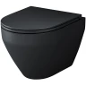 Унитаз AM.PM Spirit V2.0 FlashClean CK70H1103B подвесной с гигиеническим душем и ершиком с сиденьем Микролифт фарфор подвесной