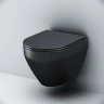 Унитаз AM.PM Spirit V2.0 FlashClean CK70H1103B подвесной с гигиеническим душем и ершиком с сиденьем Микролифт фарфор подвесной
