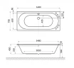 Акриловая ванна Excellent Oceana Slim 160x75 WAEX.OCE16WHS без гидромассажа