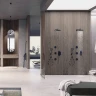 Смеситель для душа Bossini Apice Z00500.073 с термостатом Черный матовый латунь встраиваемый