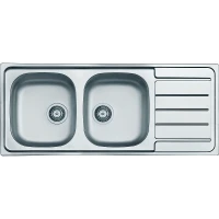Кухонная мойка Alveus Line 100 NAT-90 1160x500 1087978 Натуральная сталь нержавеющая сталь встраиваемый