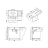 Кухонная мойка Alveus Line 100 NAT-90 1160x500 1087978 Натуральная сталь нержавеющая сталь встраиваемый