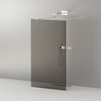 Душевая перегородка Cezares Liberta 100 LIBERTA-L-2-100-120-GR-Cr профиль Хром стекло серое
