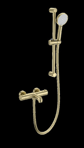 Смеситель для ванны Wonzon &amp; Woghand WW-C2006-A-BG с термостатом цвет Брашированное золото