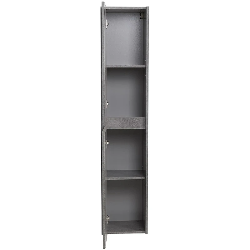 Шкаф пенал BelBagno Kraft 33 L KRAFT-1600-2A-SC-CG-L подвесной Cemento Grigio МДФ / ЛДСП