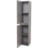 Шкаф пенал BelBagno Kraft 33 L KRAFT-1600-2A-SC-CG-L подвесной Cemento Grigio МДФ / ЛДСП