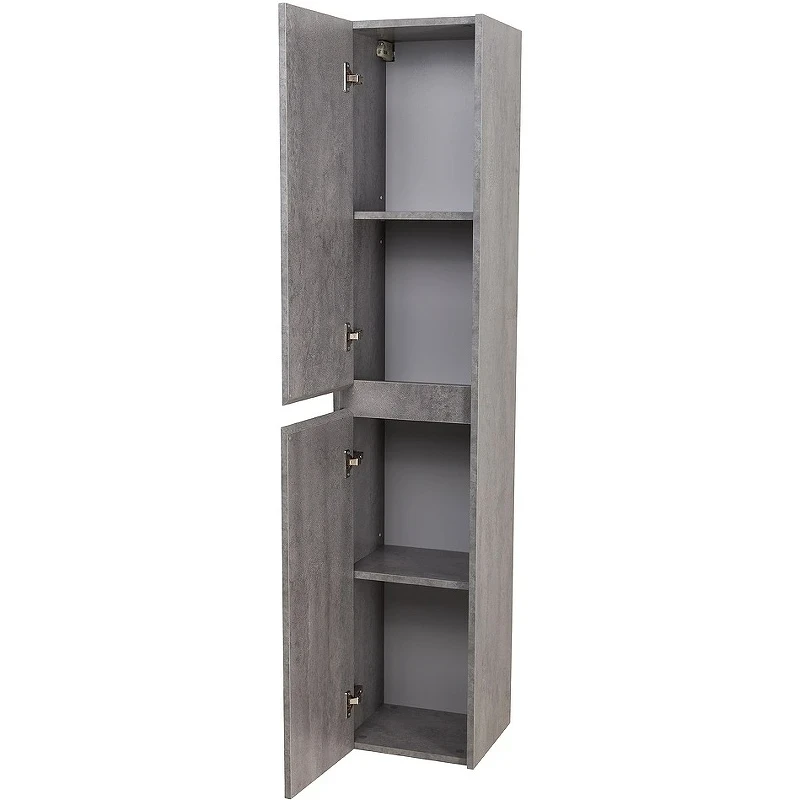 Шкаф пенал BelBagno Kraft 33 L KRAFT-1600-2A-SC-CG-L подвесной Cemento Grigio МДФ / ЛДСП