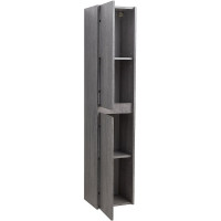 Шкаф пенал BelBagno Kraft 33 L KRAFT-1600-2A-SC-CG-L подвесной Cemento Grigio МДФ / ЛДСП