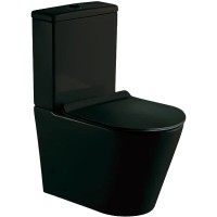 Унитаз компакт Esbano Alagon-C ESUNALAGCMB Черный матовый с бачком и сиденьем Микролифт фаянс напольный