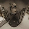 Душевой уголок Grossman Cosmo 100х100 301.K33.02.1010.21.10 профиль Черный матовый стекло тонированное