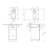 Кухонная мойка Ulgran Quartz Underground 160-10 Песок