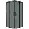 Душевой уголок Grossman Classic 90х90 300.K33.04.9090.21.10 профиль Черный матовый стекло тонированное